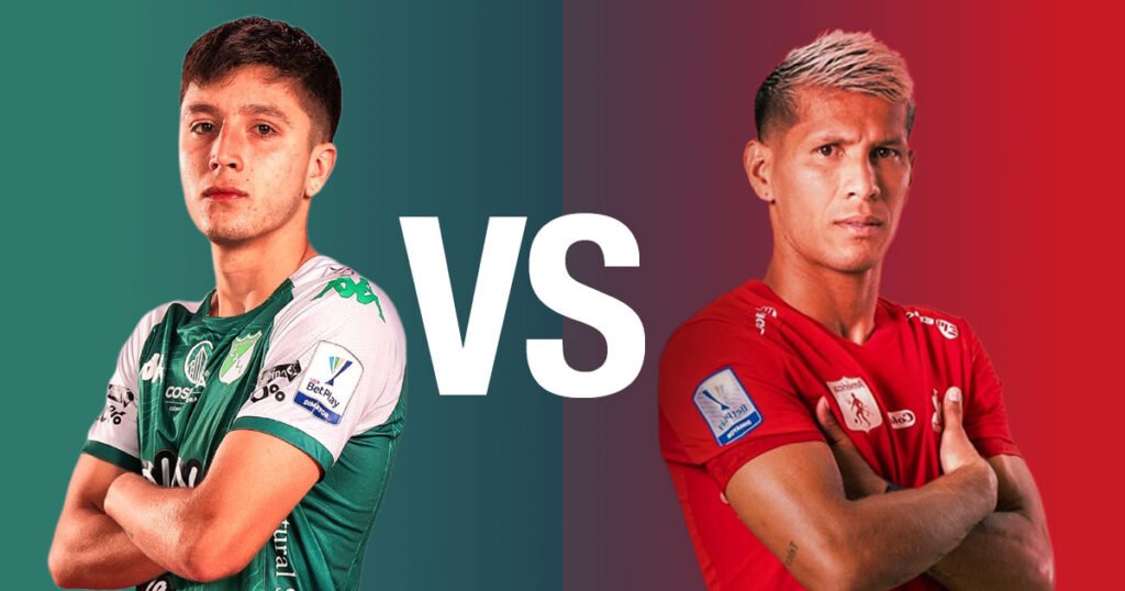 Jugadores representativos de Deportivo Cali y América de Cali frente a frente en la previa del clásico vallecaucano.